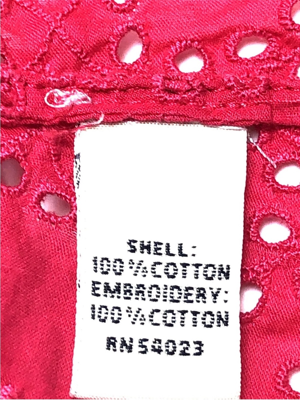 LOT OF 2: Banana Republic Eyelet Top & RUFFLED TIERED SKIRT COTTON HOT PINK MED - Picture 9 of 13